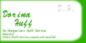 dorina huff business card